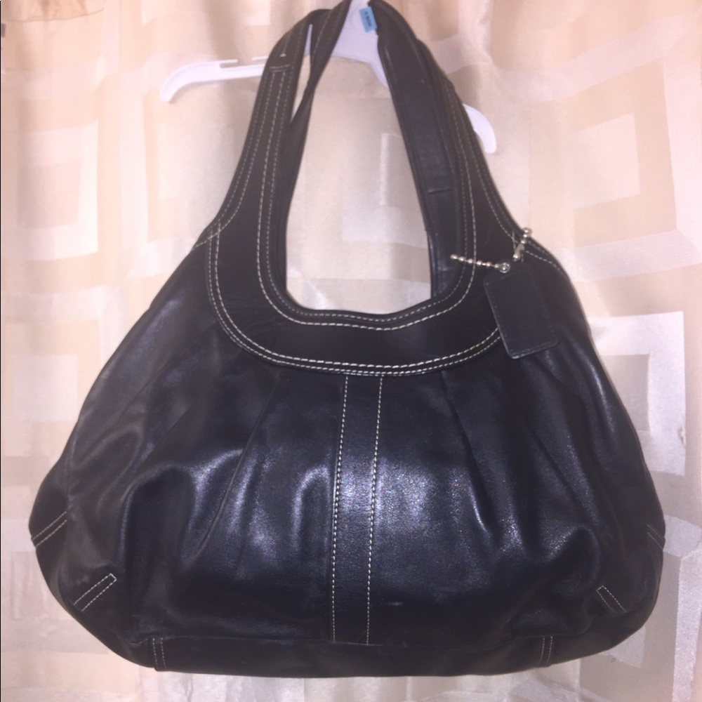 Coach | Black Leather Hobo Purse